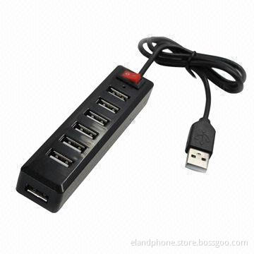 7-port USB 2.0 Hub with FE2.1 Solution